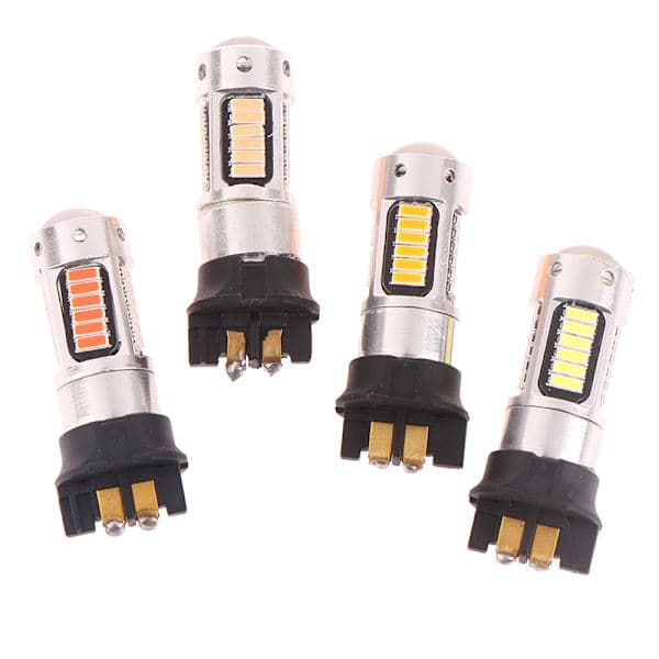 PW24W LED-lys Blinklys kjørelys 4014 30 Hvit one size