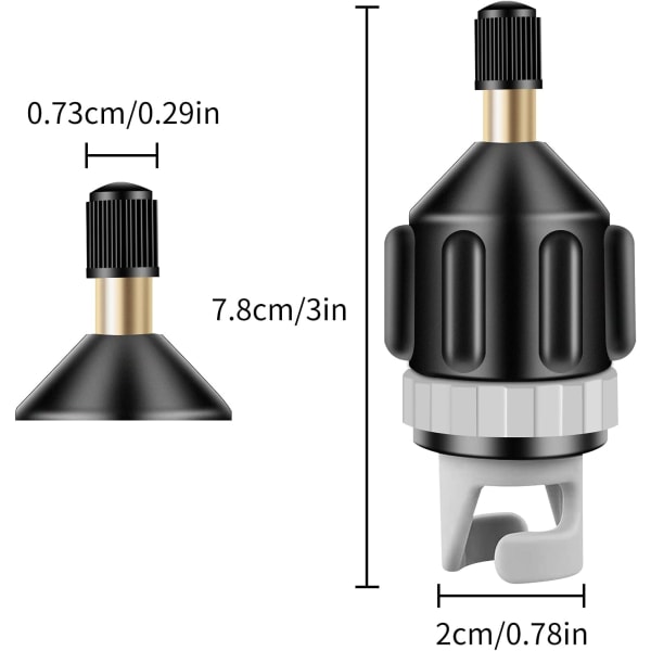 Adapter för Xulin SUP-pump, konverter för uppblåsbar båtpump, multifunktionsventiltillbehör för stand-up paddleboard