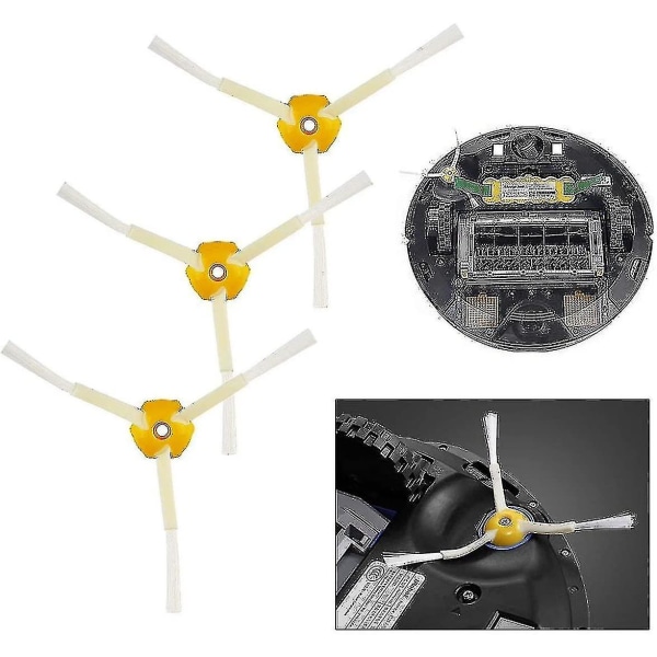 Børster erstatningssett reservedeler kompatibel med Irobot Roomba serie 800 860 870 880 890 og 900 960 980 - Pakke med 14 stk