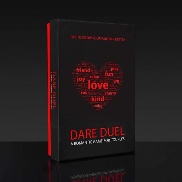 Dare Duel Card Game Et romantisk spill for par 91 spillekort Light Grey