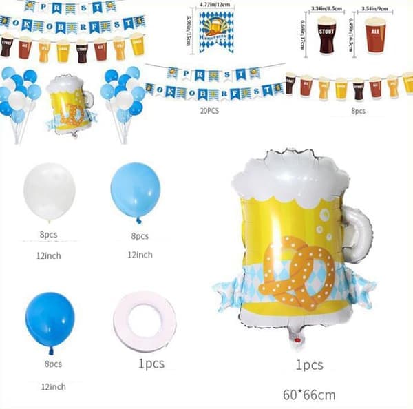 München Oktoberfest Party Tema Ballongset STIL 1 STYLE 1