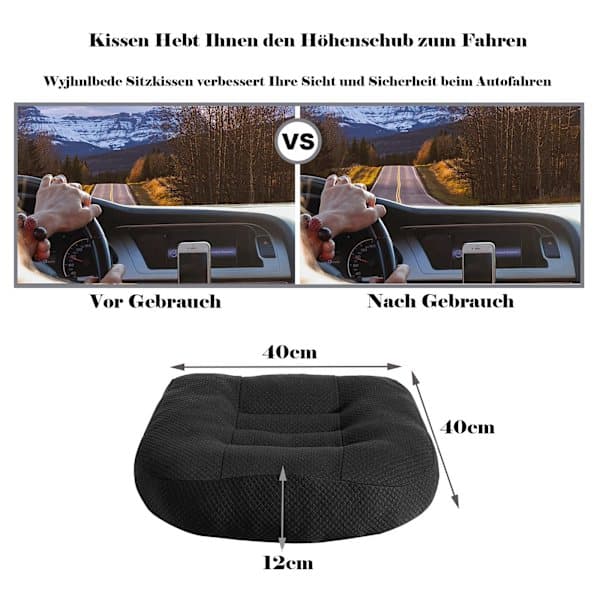 Setepute/bilsete, puff/stolpute 40x40 kontorstol ergonomisk ortopedisk setepute for spisestuestoler