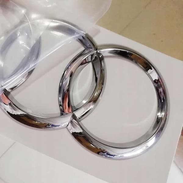 Bakre logotyp emblem märke 192 mm silver för AUDI A4 A5 TT