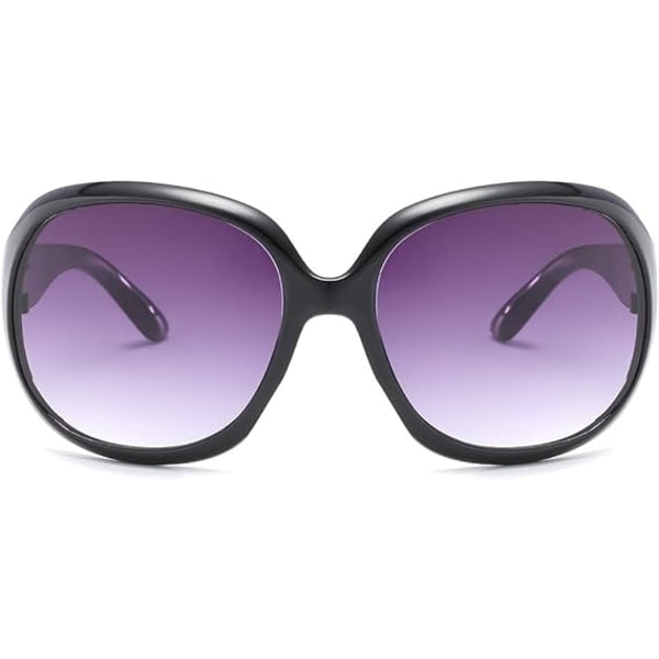 2 kpl aurinkolasit naisille ja miehille Vintage suuret kehykset naisten aurinkolasit UV400 aurinkolasit black Polarized