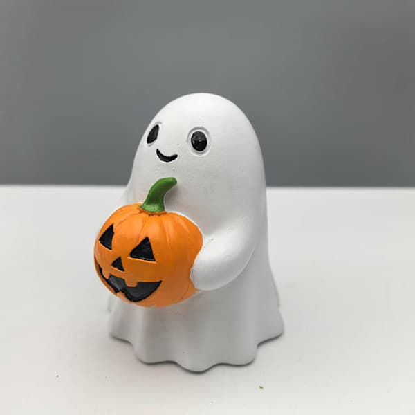 Halloween Spøkelsesfigur Skummel Harpiks Spøkelsesstatue Spøkelsesornament A