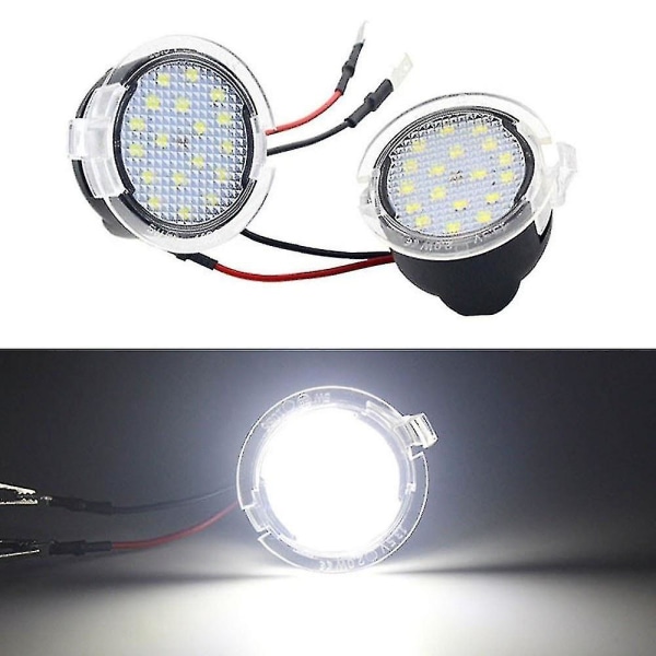 2 PcS 18 Led Under Mirror PuddLe Light For Ford Mondeo S-Max Edge ExpLorer F-150