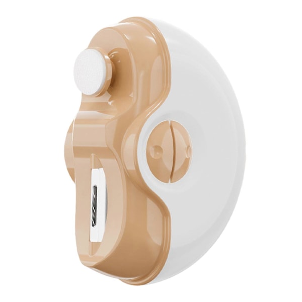 2 i 1 Elektrisk Polering Automatisk Negleklipper USB Oppladbar Sikkerhets Negletrimmer for Hjem Reise Bærbar Effektiv Presis Holdbar Yellow