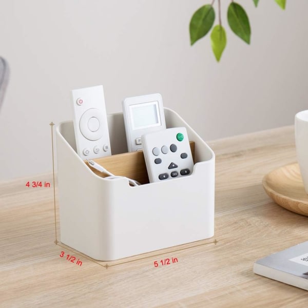 Fjernbetjening Holder Skrivebord Opbevaring Organizer Box Container til skrivebord, kontorartikler, hjem