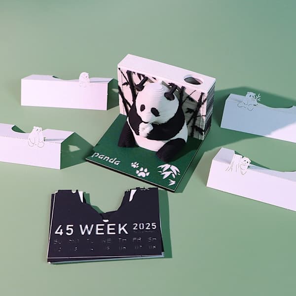 Time Piece Kalender 2026 Skrivebordskalender 3D Avrivningskalender Pa A