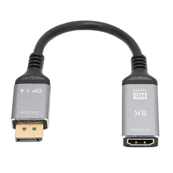 8K 48Gbps HDR 3D DisplayPort 1.4 til HDMI 2.1 Kabel - AV Adapterledning til Laptop PC TV Projektor