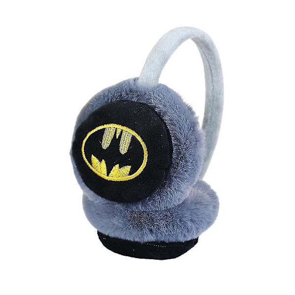 Barnens Superhjälte Spindelmannen Batman Mjuka Öronmuffar Vinter Varma Öronlappar Pojkar Flickor Presenter Batman