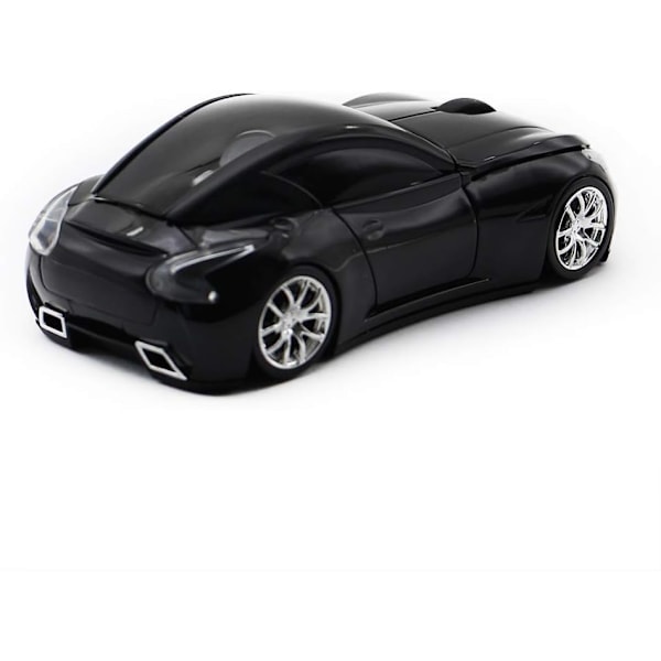 Langaton urheiluautomallihiiri, langaton pöytäkoneen/kannettavan hiiri 2,4 GHz:n optinen hiiri, Windowsille, Linuxille ja Mac OS:lle, musta Black