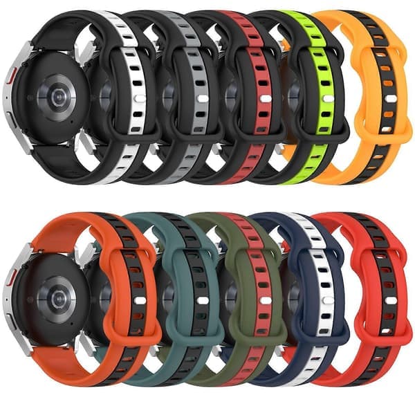 Silikoniranneke Garmin Venu -kellolle, musta-harmaa Black Grey