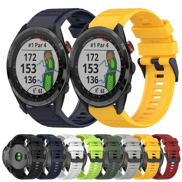 Silikonarmbånd for Garmin Approach S62-lingling} Marineblå Navy Blue