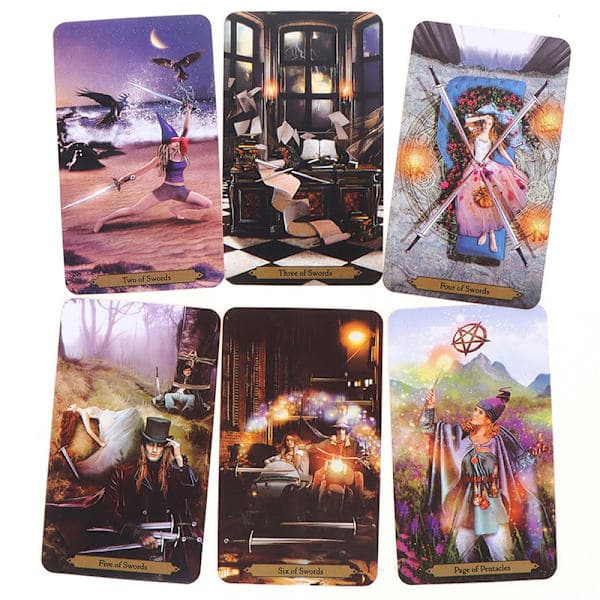 Barbara Moore Wizards Tarot Brädspel Spådom Förutsägelse Mu Flerfärgad Onesize