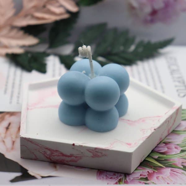 DIY silikone lysforme 3D Handy Soy Formet Aromaterapi Pla A