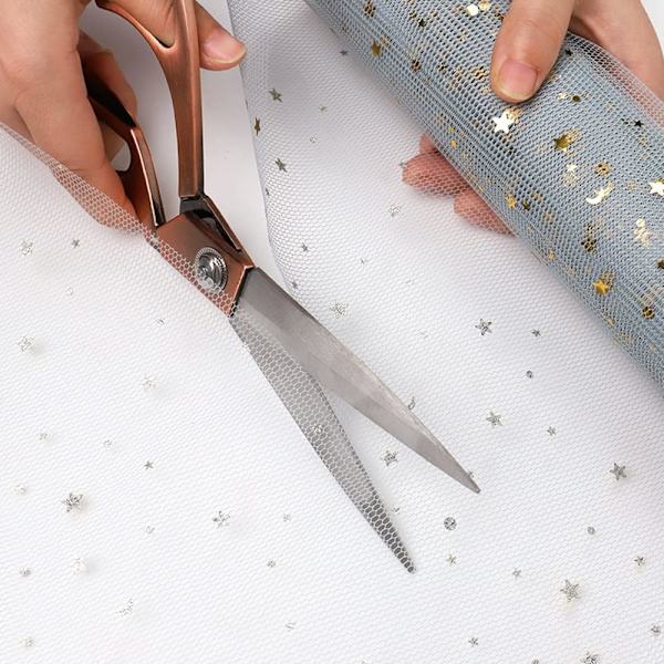 10,5'' Silver Rostfritt Stål Skarpa Skräddarsaxar Klädsaxar Grill Klipp Justerbar Kökssax Tyg Tunga Copper