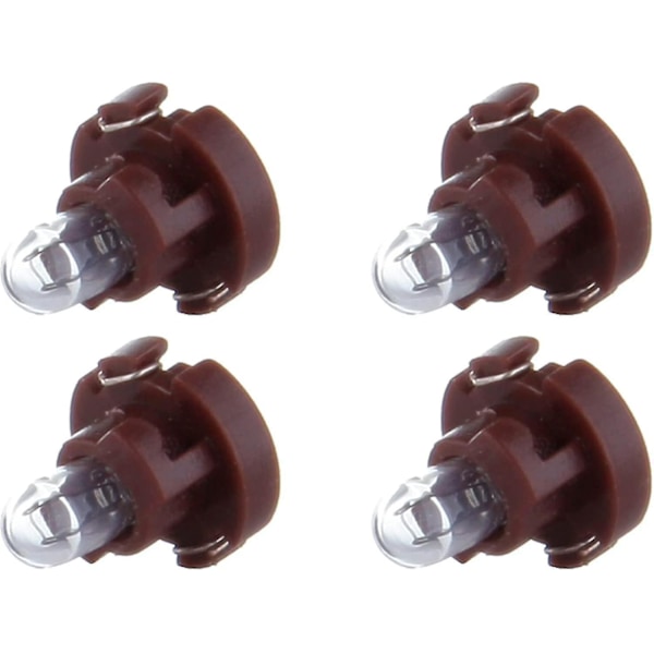 4-pack med utbyteslampor för instrumentpanel, instrumentbräda, AC-panel, mittkonsol, varmvita T3 Neo Wedge halogenlampor 12V