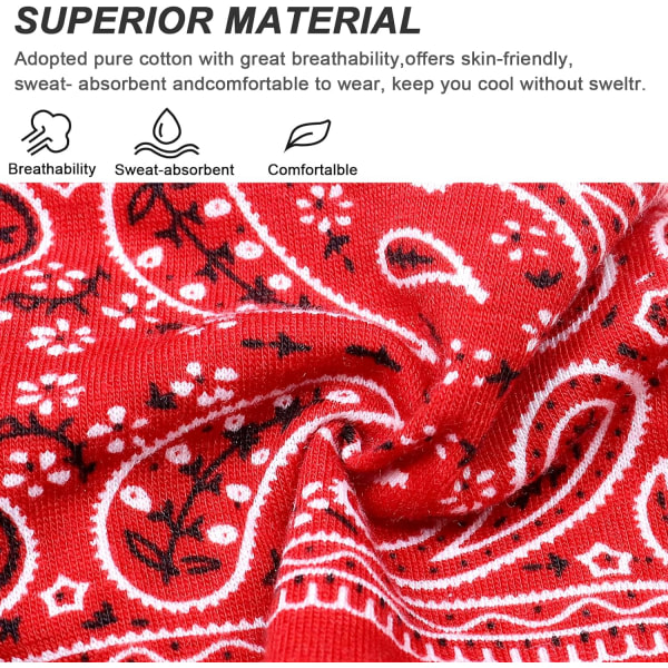 Sett med 4 kvinners hårbånd Boho Floal Style Criss Cross Head W,ZQKLA