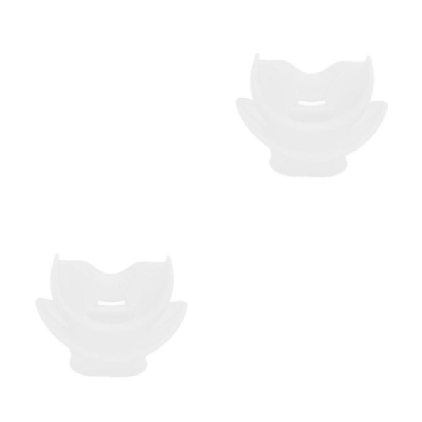 1/2/3/5 Sukellussuuttimen ja snorkkeliletkun suukappale valkoinen 5,1x5cm 2 sarjaa White 5.1x5cm 2Set