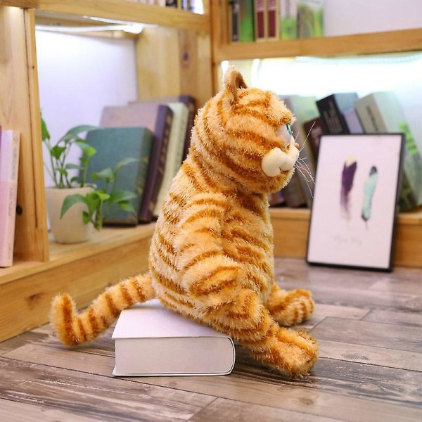 Fat Angry Cat Pehmeä pehmolelu täytetyt eläimet laiskoja typeriä tiikeriihoja simulaatio ruma oranssi kissanukke joululahja lasten ystäville about 30cm