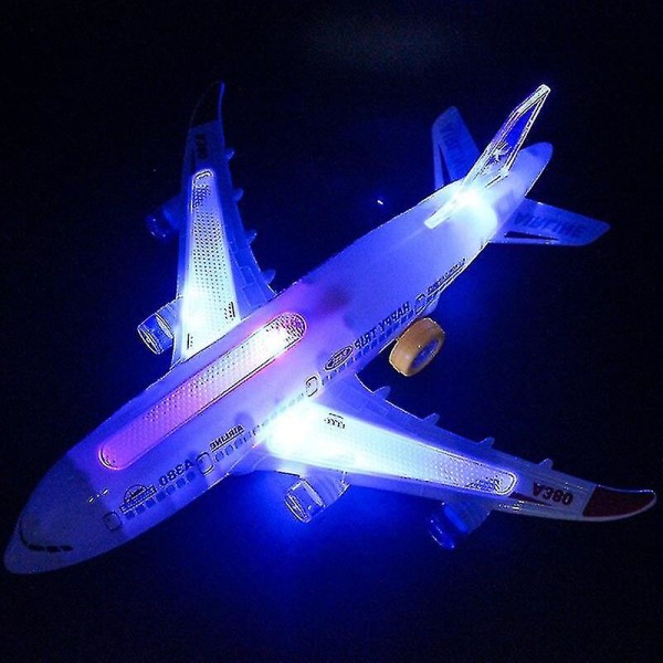 Led Lentokone Led Light Music Lentokone Lapset Tee itse koottu lentokone sähköinen malli lelu pojan syntymäpäivä joululahja
