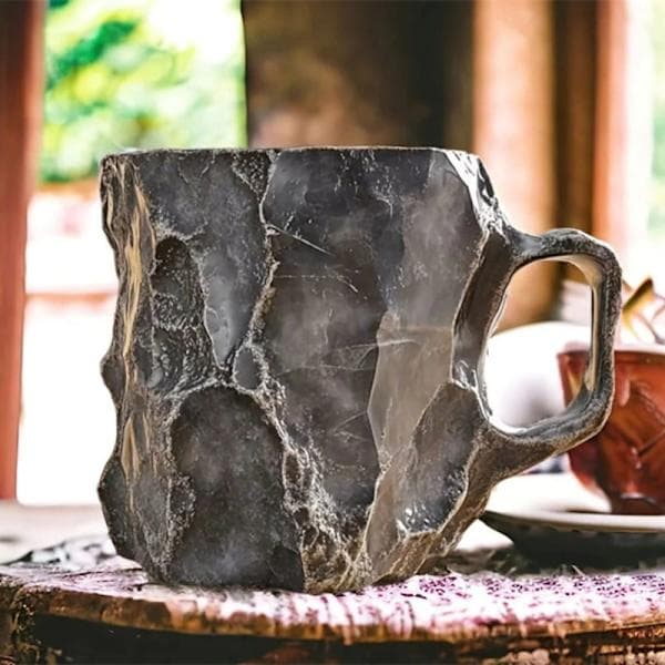 Mineral Krystal Kaffe Kobber Lilla