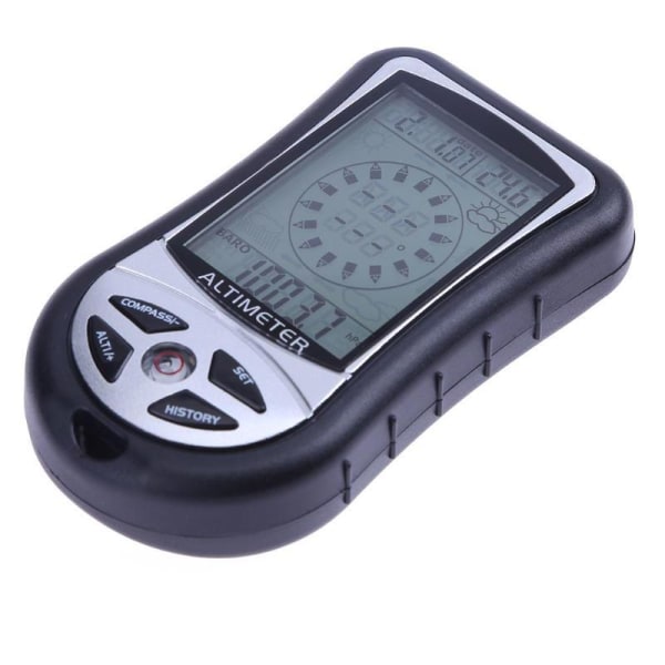 Håndholdt Altimeter Termometer Elektronisk Navigation GPS Kompas Vejrudsigt Gas 8 i 1 Multifunktionsmåler