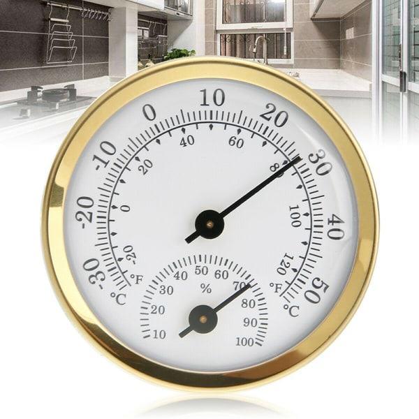 Analog inomhus hygrometer temperaturmätare hygrometer silver Silver Silver