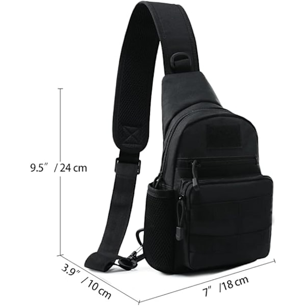 Herre Messenger Skuldertaske, Letvægts Crossbody Tasker Molle EDC Rover Udendørs Slynge Rygsæk