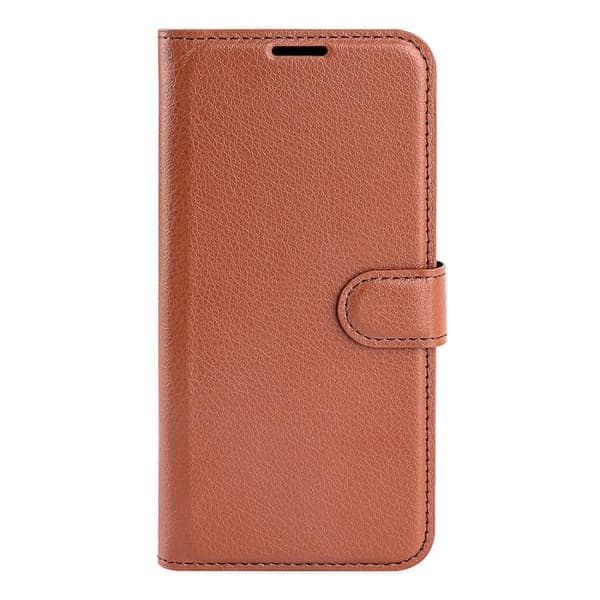 Samsung Galaxy A17 5G Litchi Texture Fodral & Flipställ [JUN] Brun