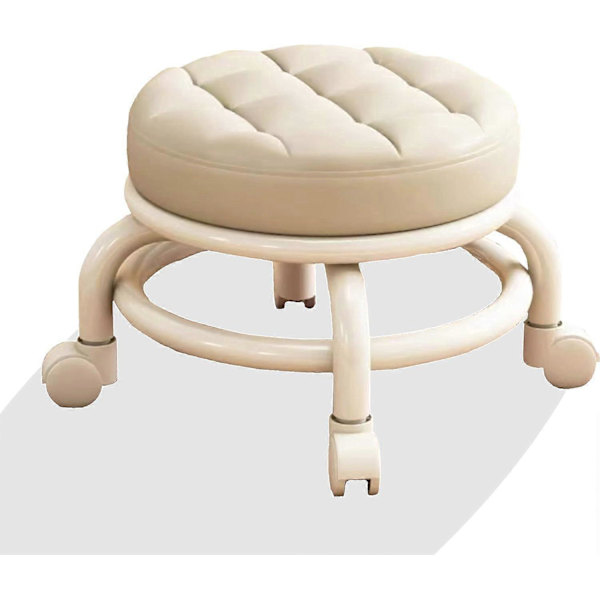 Lav rullestol med 360 universalhjul Beige
