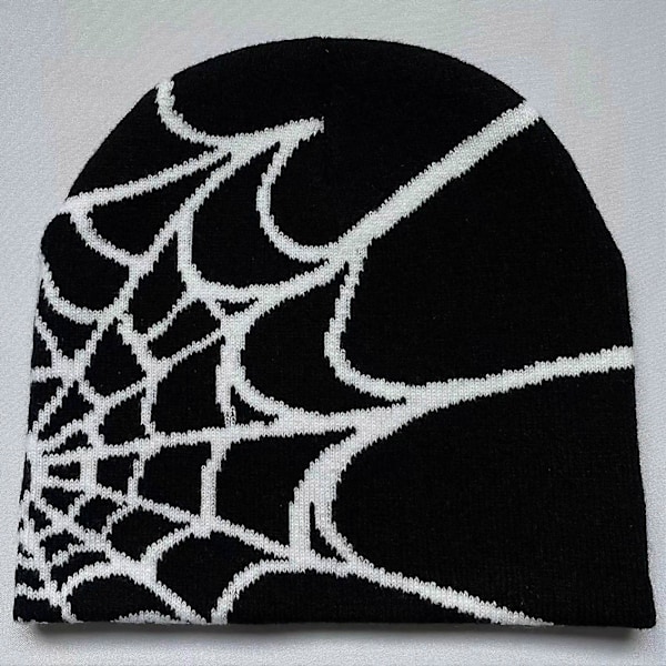 Vinter Beanie Strikket Hat Blød Edderkoppeweb Løstsiddende Slouchy Strikket Vinter Varme Beanies til Koldt Vejr Skate Cap A