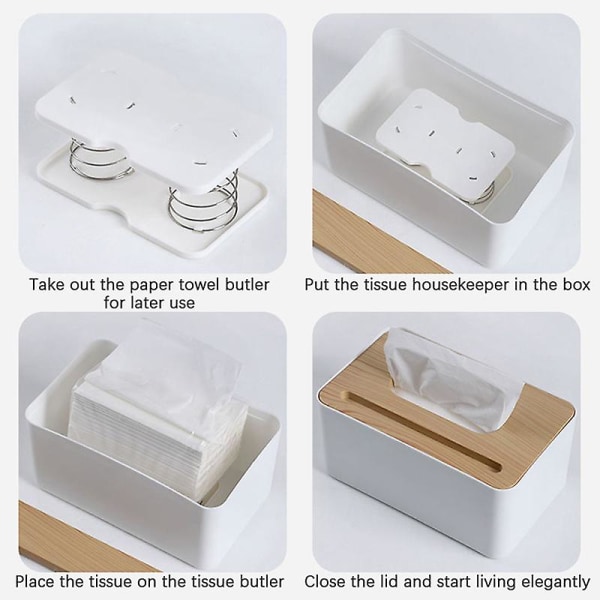 Spring Tissue Box Presents Box Spring Tray Creative Automatic Bouncer Paper Towel Inner Holder Elasticity Tray Accessories