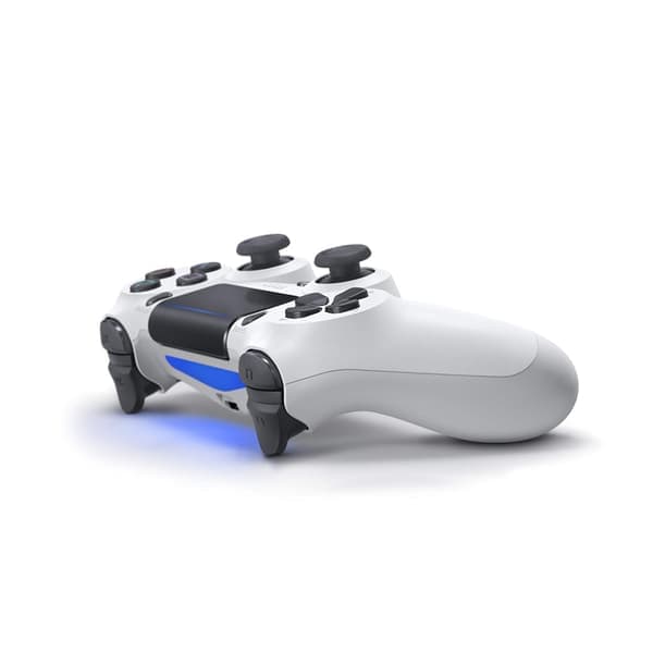 Trådløs kontroller med dobbel vibrasjon, spilljoystickkontroller for Ps4-kontroller/Slim/Pro, kompatibel med PS4-konsoll, isbrehvit Glacier White