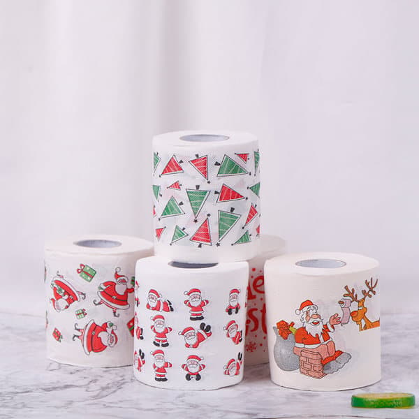 3 st Jul Servett Santa Badrum Toalettpapper R Vit ONESIZE