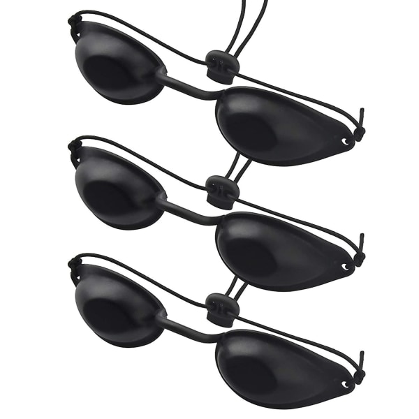 3 stk. Solariumsbriller, Uv-øjebeskyttelsesbriller, Tanning Studio-øjenbeskyttelse, pålidelige infrarøde solarium-sikkerhedsbriller til laserterapi, Ipl Hair Rem