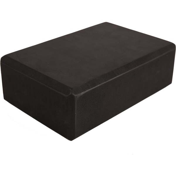 Yogablokke 2 Fitnessblokke - Komfortable Fitness Yogablokke, Skridsikre, Letvægts, Perfekte til Rejse Pilates Praksis Black 23 x 15 x 7.5 cm
