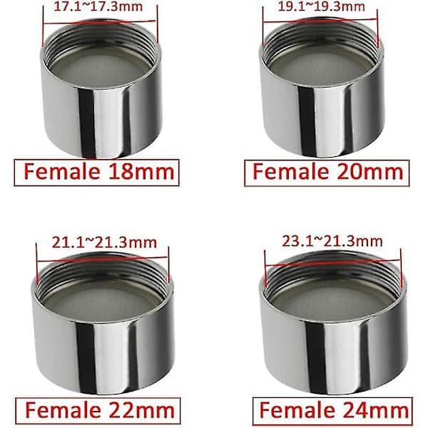 Udskiftningshanebelufter til køkken- og badeværelseshane (18 mm hun-NPT) -gt [dB}