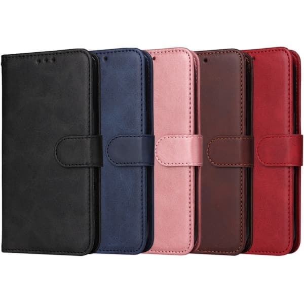 Kompatibelt iPhone 16e PU-läder plånboksfodral - Flera färger blå Blå blue Blå