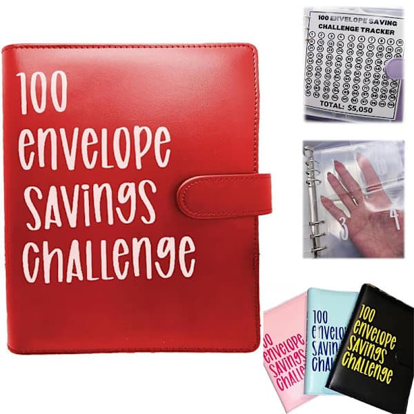 100 Kuvert Udfordring Mappe Sort one size