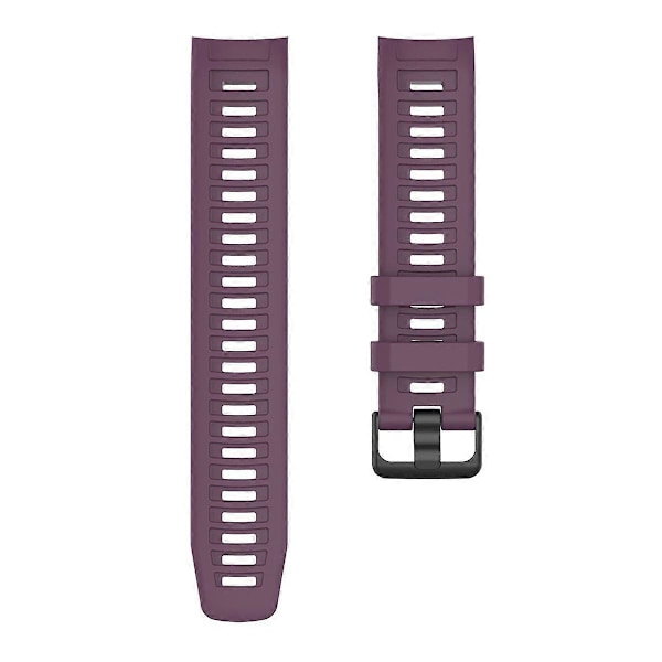 Silikon Armband för Garmin Instinct Tactical/Instinct Tide/Instinct 2/Instinct Armbandsrem med Svart Spänne Purple