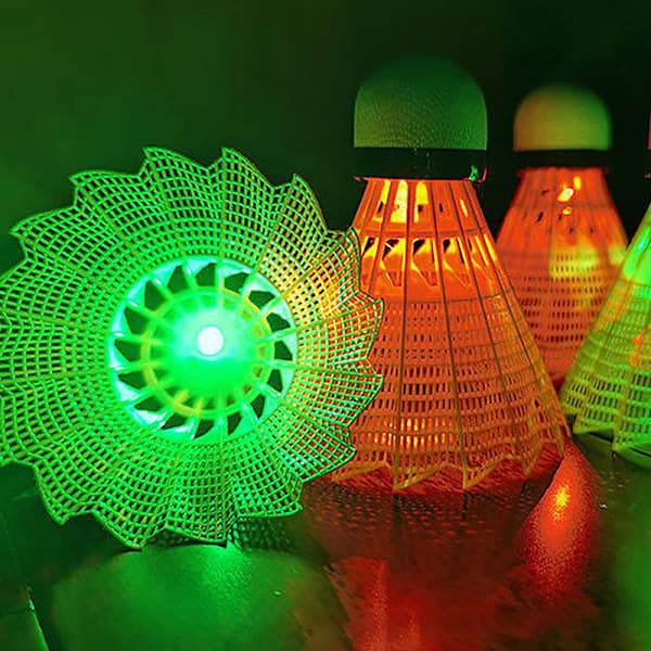 Lysende Badminton Mørk Nat Farverig LED Belysning Sport Badmi Blå one size Blue