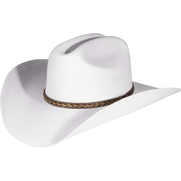 Cowboyhat i Stetson-stil, sommer, westernridning, bred skygge, Blå