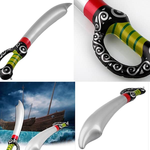 5 st Mode Uppblåsbar Pirat Tjej 70cm Svärd Leksak Byte/Party B Gary 5 st 5pcs