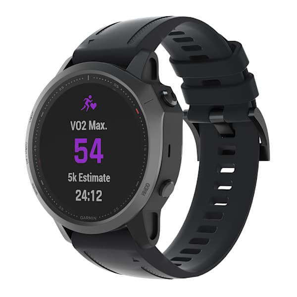 INF Kellon ranneke Garmin Fenix 7S/6S/5S, Garmin Instinct 2s 20mm musta