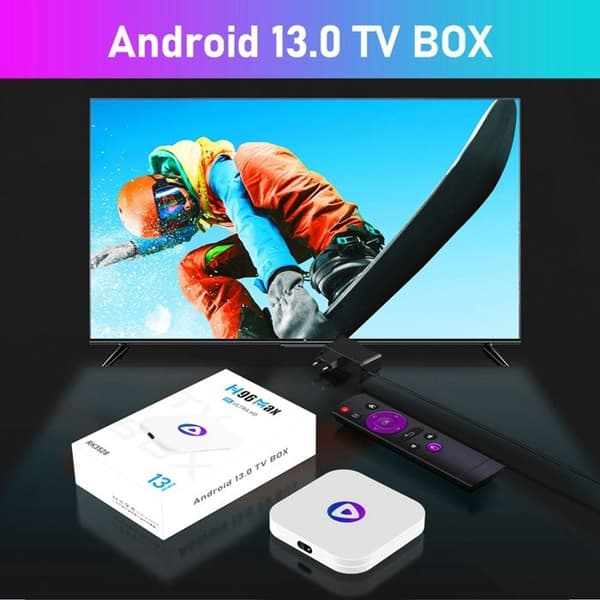 Til H96 MAX M1 Smart TV Box 4GB + 32GB Rockchip 3528 Android 13 4K BT 4.0 Multimedieafspiller Set-top-boks EU-stik