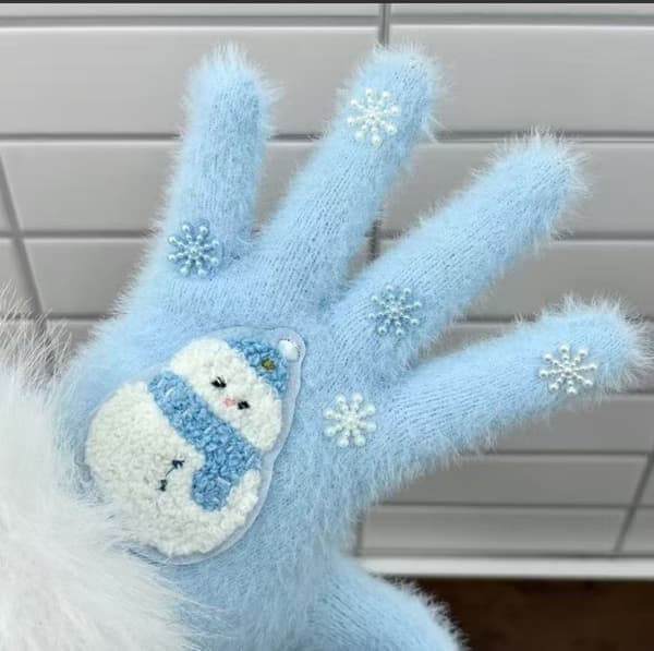Søte fingerløse hansker, vintergave, damehansker_jarx Bear Bear