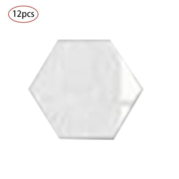 12st Hexagonala Ram Stereoskopisk Spegel Väggdekor Silver 46*40*23 Silver 46*40*23