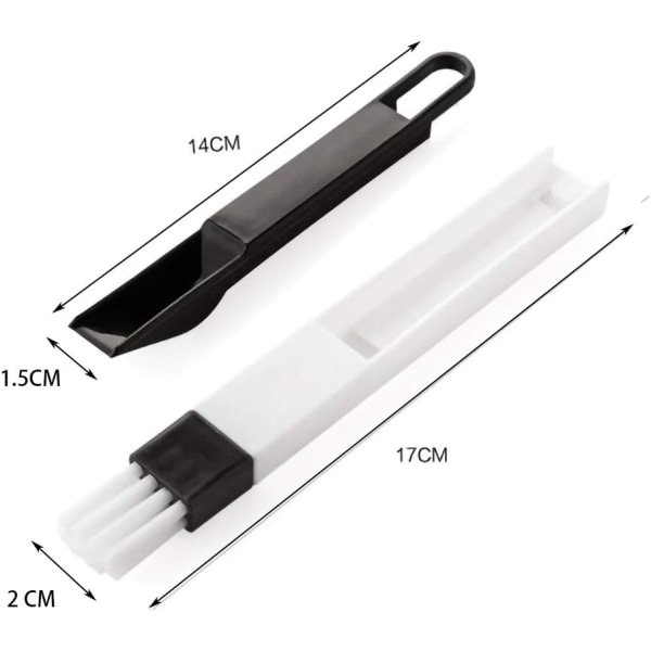 Vinduesgabsspalte Rengøringsværktøj, til nemt at rengøre tastatur og persienner Dørkarm Skydedørs Spor Gab, 4 Pak